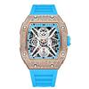 Zido New Richard Men's Skeletonized Luminous Diamond Luxury Automatic Watch