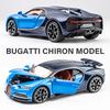 Bugatti Chiron Supersport Simulace Odlévaná a Hračková Vozidla Zvuky a Světlo Natahovací Auto 1:32 Dárky z modelů ze slitin pro děti