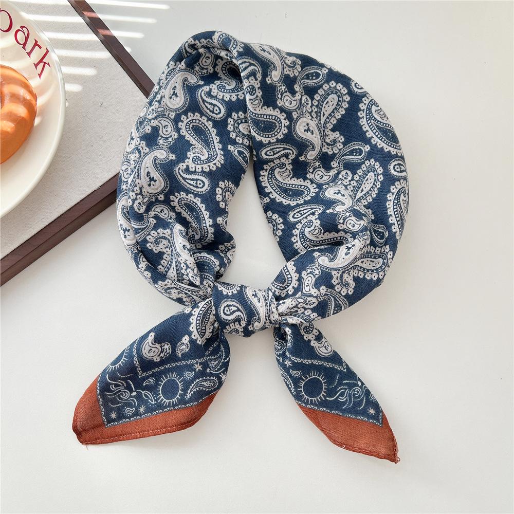 

Unisex Cashew Square Scarf, Spring And Autumn Vintage Silk Scarf Headscarf Hair Strap Scarf Match With Shirt Printed Fake Neck