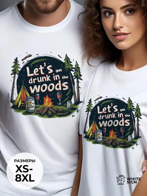 Oversized summer T-shirt with  Hiking  print 2XL