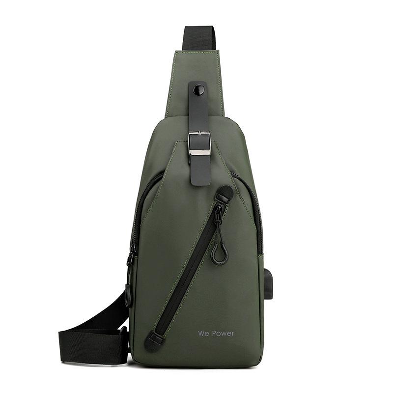 High Quality Waterproof Men Chest Bag Nylon Large Capacity Outdoor Travel Shoulder Bag Casual Crossbody Messenger Bag