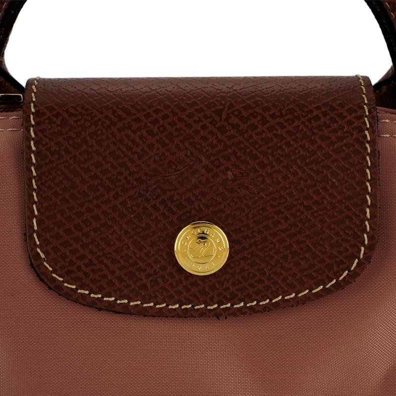 Longchamp Le Pliage 17 Brand Logo Zipper Closure Nylon Dumpling Tote Bag Women Tote Bags Tea-Pink 34175089P96
