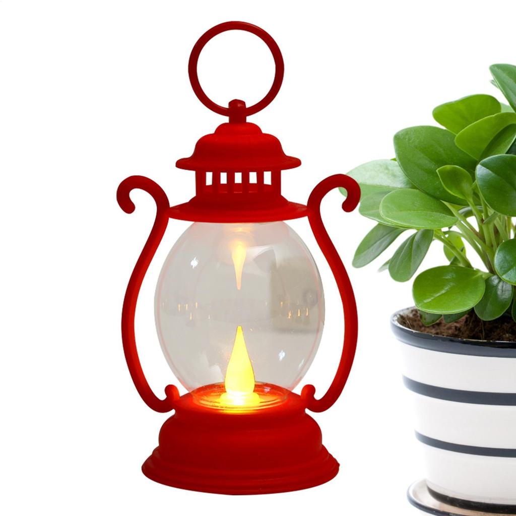 Halloween LED Retro Portable Lamp Outdoor Camping Lantern Desk Lamp Battery Powered Tent Light Garden Decoration Night Lights