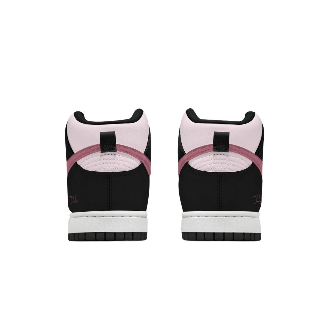 Nike Dunk Thermal Cushioning Abrasion Resistant High top Skateboard Shoes Women's Black DD1869-103(Team661-)