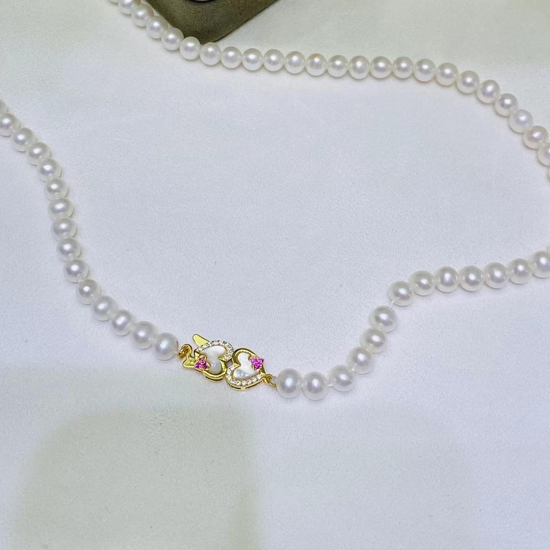 New Jewelry Factory Price Pearl Necklace Accessories Clasp 925 Silver Buckle DIY Handmade золотой