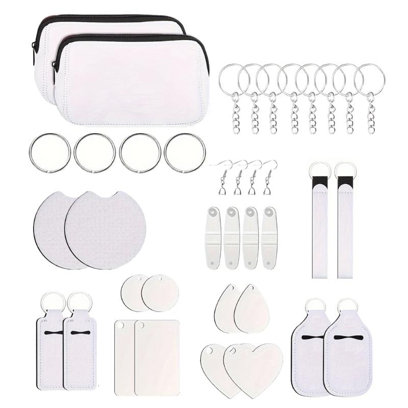 

Sublimation Christmas DIY Ornament Seasonal DIY Sublimation Ornament Set for Crafting Individualized Christmas Decors 1