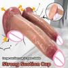 Wearable Realistic Strapon Dildo Skin Testicles Sliding Anal Vagina Sexy Adult Masturbation Big Penis Dildos Sex Toys For Women