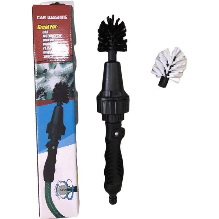 Vehicle Wash Tools Wheel Tire for Detailing Cleaning Brush Water-Powered Brush Multipurpose Cleaning Tools Motorcycle Bicycle Car Interior Exterior