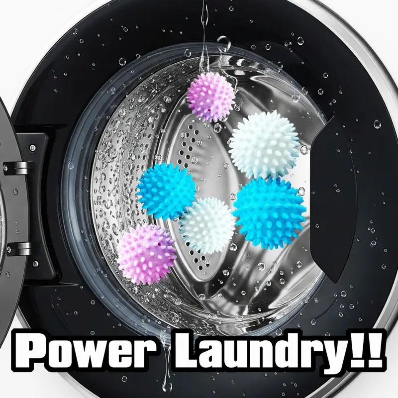 Reusable Laundry Ball Set of 8 Removes Lint Softens Clothes Prevents Tangling Reduces Wrinkles Large Washing Machine Dryer Balls