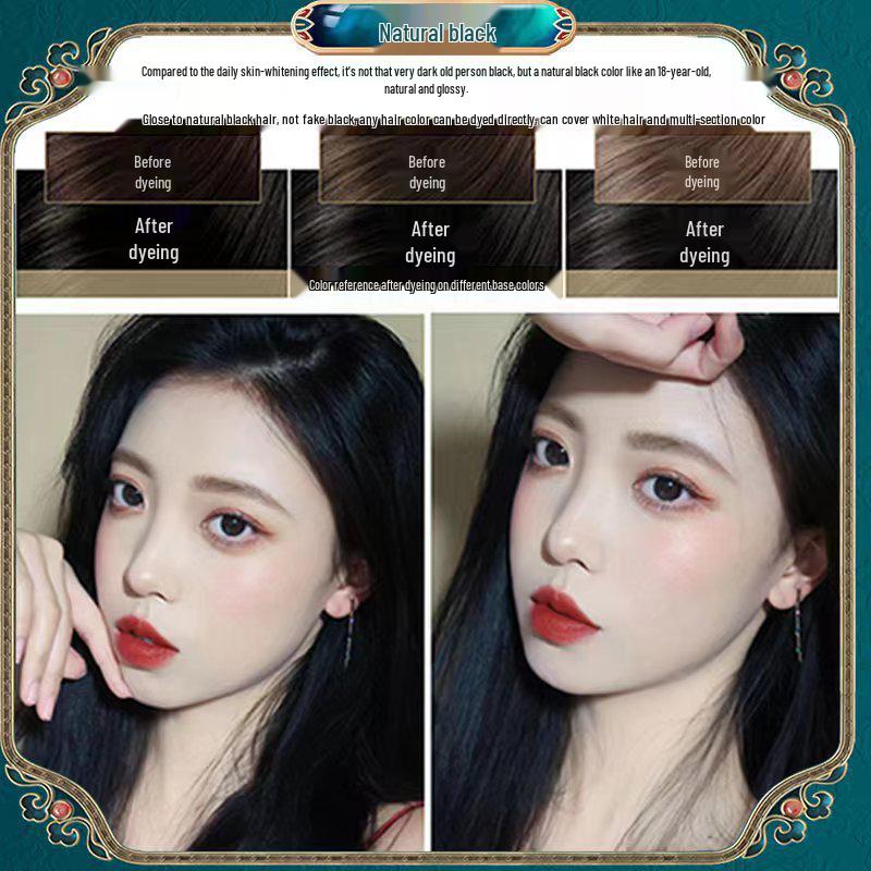 Naturlig Svart Äpple Hårfärgskräm, 1000ml