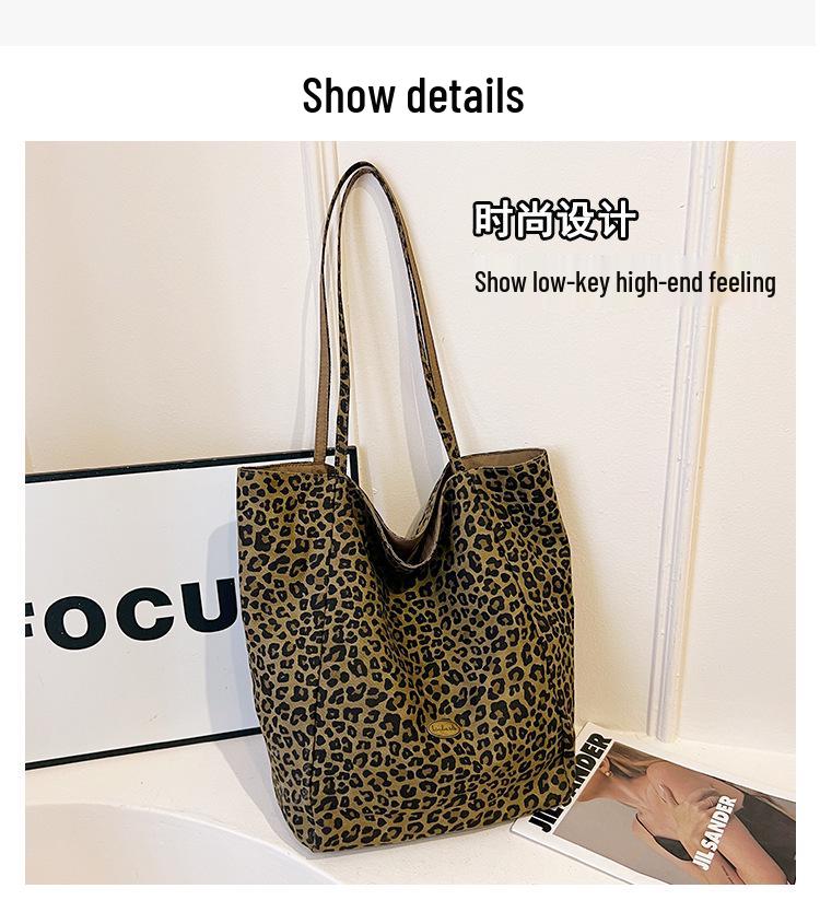 Leopard Print Large Capacity Women's Tote - 2025 High-End Shoulder & Underarm Bag