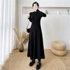 2024 Spring & Autumn Women's High-End A-Line Knitted Slimming Sweater Dress
