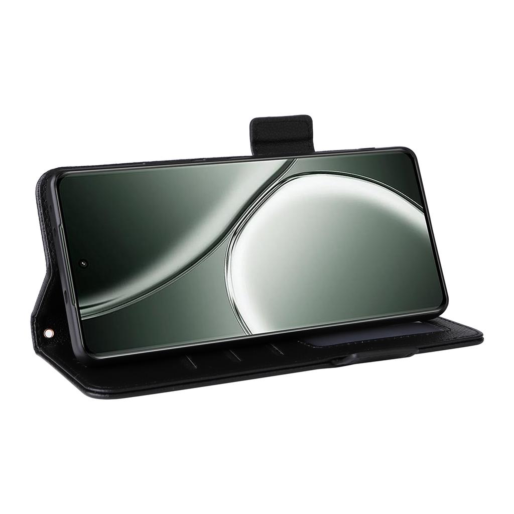 For Realme GT Neo6 SE 5G/Neo6 5G/GT 6 5G/GT 6T 5G Case with Wrist Strap Litchi Texture PU Leather Wallet Phone Cover