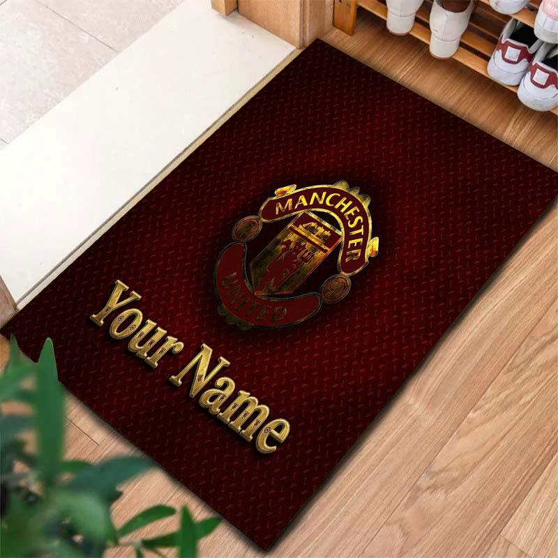 Manchester United F Custom Name Carpet Rug for Living Room Bedroom Home Sofa Decoration,Kids Play Non-slip Floor Mat