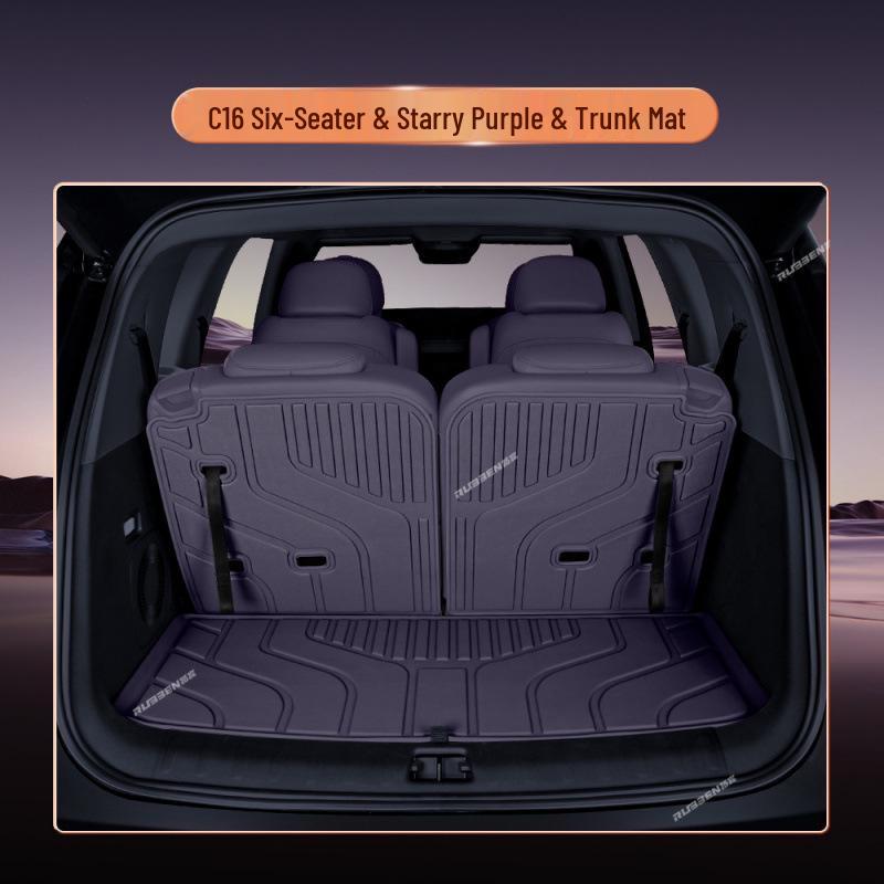 Leapmotor C16 Semi-Enclosed Trunk Mat: New Model Car Interior Carpet Tail Box Mat