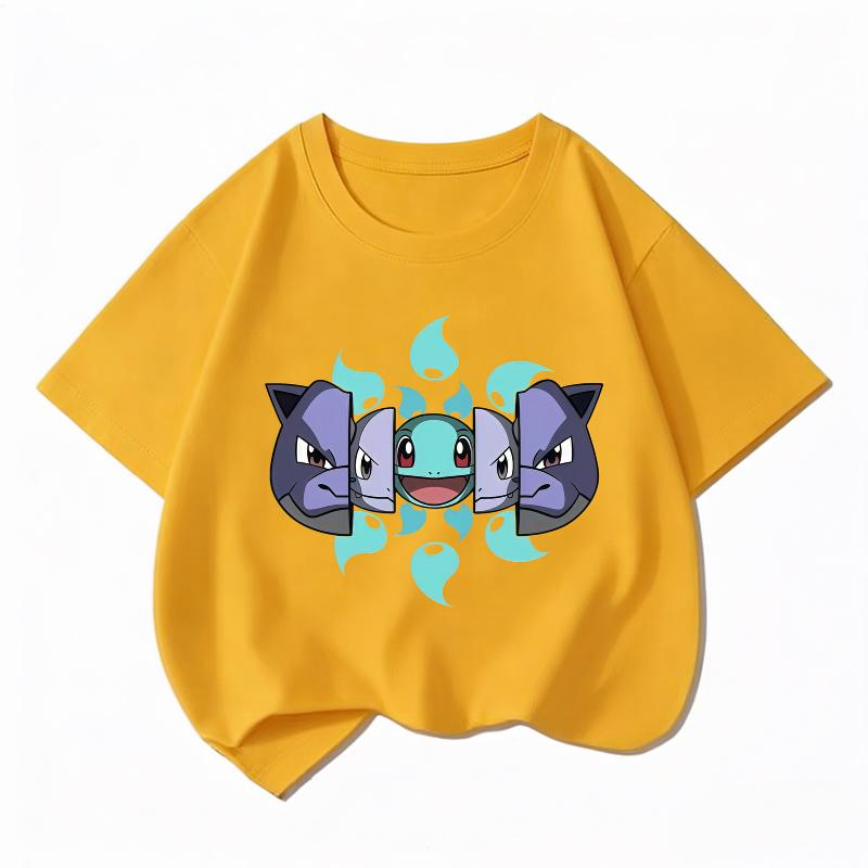 Printed Children's Pure Cotton T-shirt for Boys and Girls, Summer Comfortable and Breathable Children's T-shirt