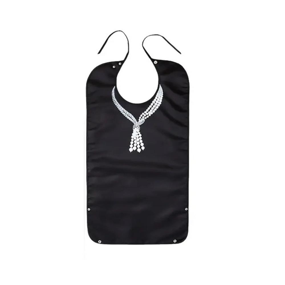 

Creative Dining Protector Waterproof Elderly Bibs Foldable Snap Closure Adult Apron Oil-Resistant Saliva Towel Elderly Dining