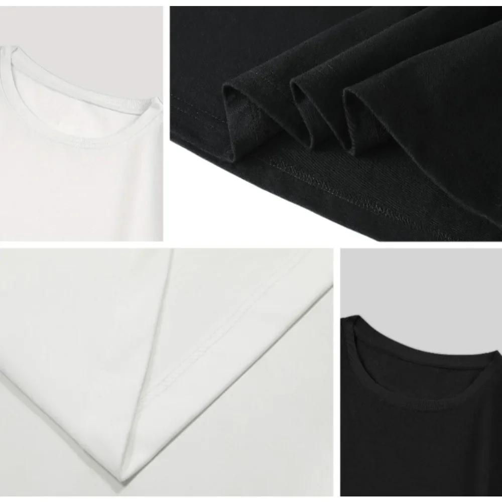 Printed Cotton Short-sleeved American Loose Men's and Women's Summer Breathable Sports Round-neck T-shirt