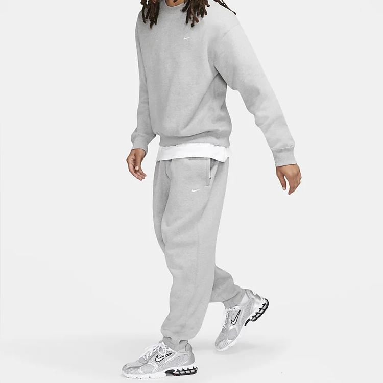 Nike Lab Solid Color Stay Warm Bundle Feet Sports Pants 'Light Grey' Men's DA0330-063