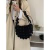 IELGY All-Match One-Shoulder Underarm Korean Version Down Padded Jacket Bag Casual Cross-Body Folded Cloud Bag