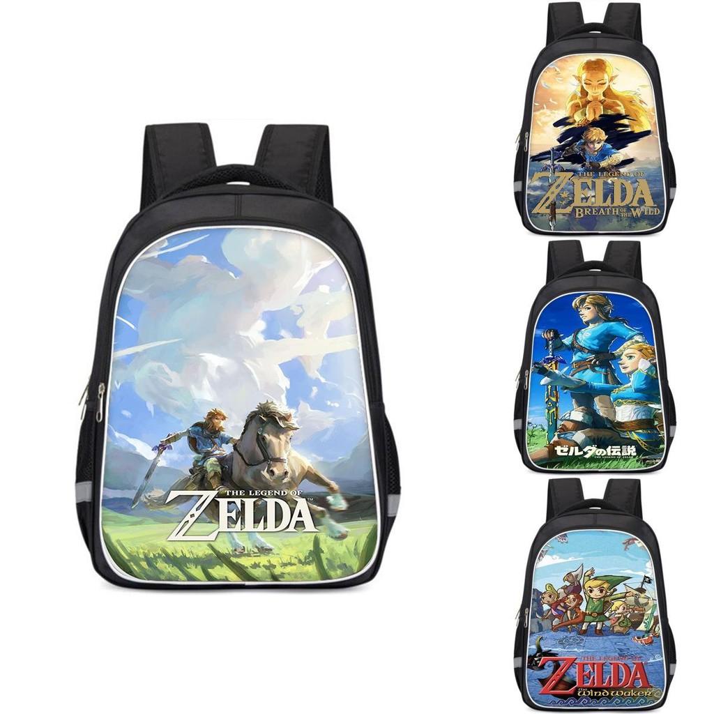 Ruime rugzak met Zelda-thema voor kinderen, lichtgewicht en ergonomische schooltas