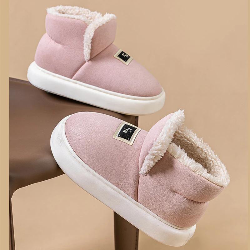 Fashion Winter Household New Women Warm Boots Woman Outside Wear Padded Thick Bottom Snow Boots Casual Ankle Boots