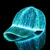 Leuchtende Baseballkappe Atmungsaktiv LED-Licht Faseroptik Fluoreszierende Kappe