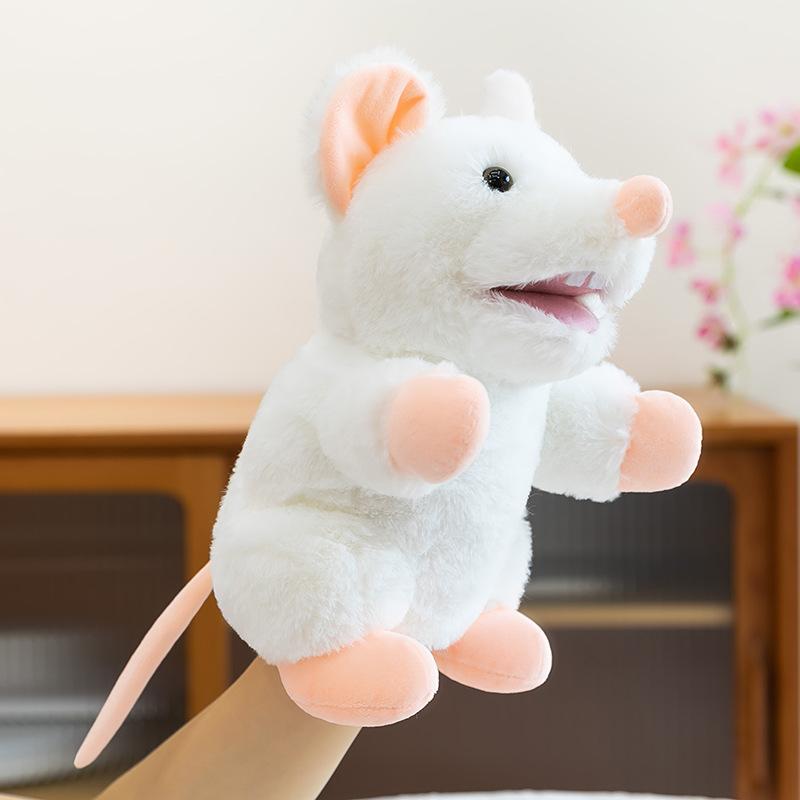 Stuffed Plush Animals Toys Hand Finger Story Puppet Kawaii Dolls Educational Pig Cat Gorilla Baby Toys  Children GIft H1