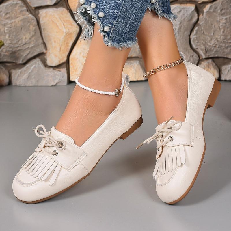 Women Sneakers New Round Toe Flat Loafers Shallow Mouth Lightweight Walking Sneakers Women Daily Office Commuting Shoes Women