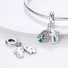 Copper Cold Winter Charms Bead Christmas Santa Claus Elk Deer Snowman Pendants Fit Original Bracelet Diy Jewelry