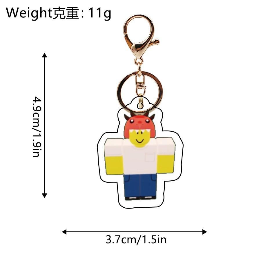 New Game 99 Nights In The Forest Keychain Bag Accessories Acrylic Pendant 99 Nights In The Forest Deer Owl KeyRing Fans Gifts