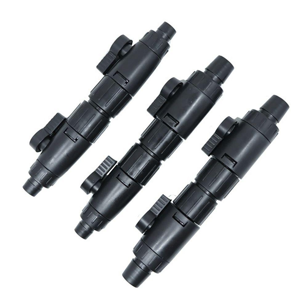 

16mm/12mm Pipe Separation Joint Black Aquarium Water Control Valve Aquarium Tap Connector 12mm