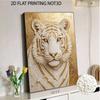 5D DIY Pearl Diamond Painting Kit Majestic White Tiger Full Drill Embroidery Mosaic Art Home Wall Decor Gift
