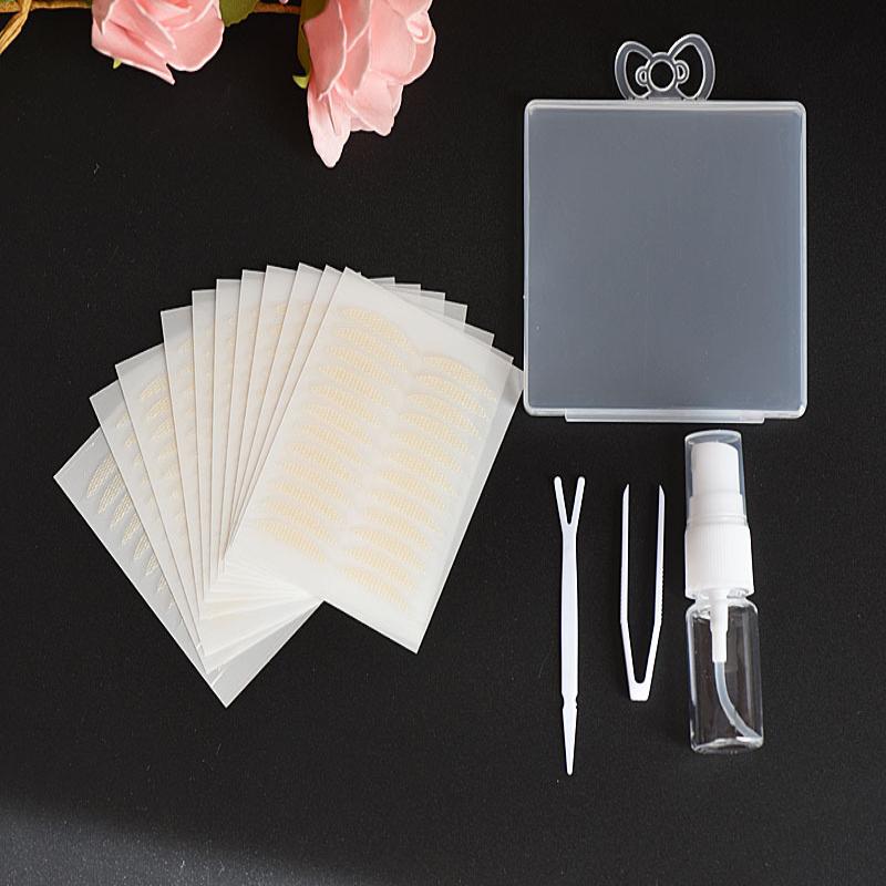 144-960Pcs Adjustable Double Eyelid Tape Lace Mesh Breathable Beauty Eye Patch Transparent Netting Subtle Adjustment