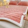 LISM Warm Rabbit Flannel Quilted Mattress Pad