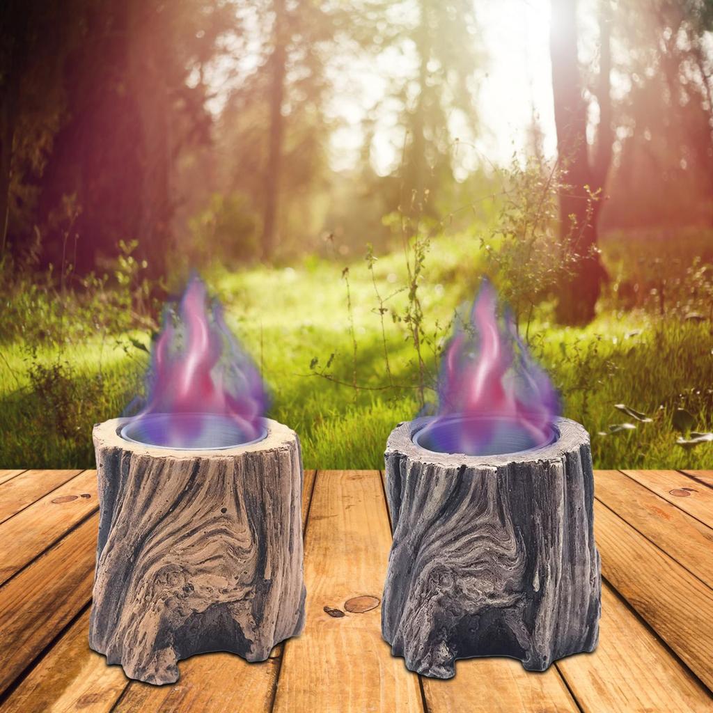 Tabletop Fire Pit Housewarming Gift Mini Fireplace for Patio Terrace Camping Brown