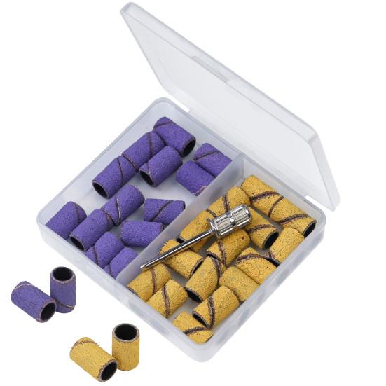 1 Box Professional Nail Grinding Rings Thickened Portable Easy Carry Widely Use Nail Drill Bits Manicure Tool