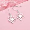 Luxury 925 Sterling Silver Exquisite Flower Earrings for Women Fashion Accessories Jewelry Wedding Gifts