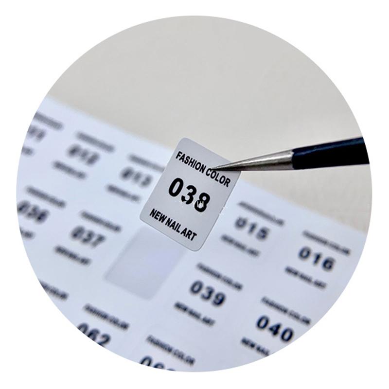 Nr. 1-240 Nagellack Nummer Aufkleber Etikett Farbe Gel Flasche Lippenstift Nägel Spitzen Display Nummerierung Maniküre Werkzeug Lack Kleber