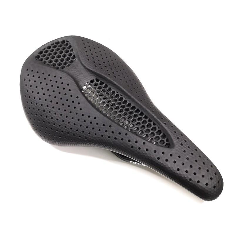 BALUGOE 3D Hollow Cycling Saddle Mountain Bike Road Comfortable Ergonomic Seat Pad Nylon Fiber Base EVO PU Leather