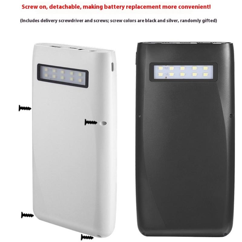 7Slot 18650 Battery Case Adjustable Voltage 7pcs 18650 Battery Holder Shell For Outdoor Camping Electronic Devices