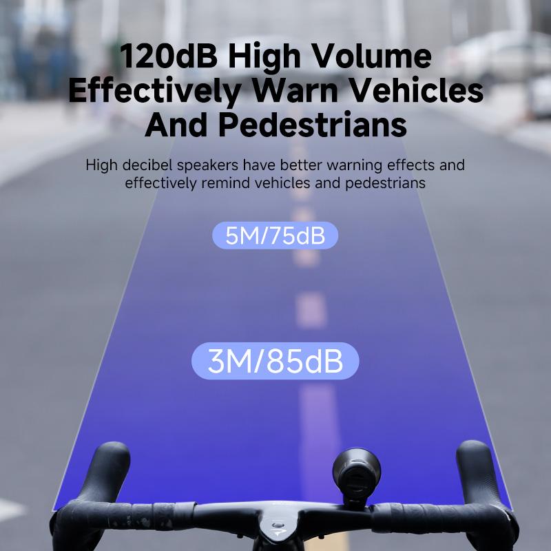 High Decibel Waterproof Bicycle Electric Horn MTB Road Bke Universal Riding Warning Electric Bell Bicycle Accessories