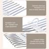 Multi-Tier Pants Hanger with 9 Non-Slip Bars Space Saving Closet Organizer Metal Clothes Rack for Home Use