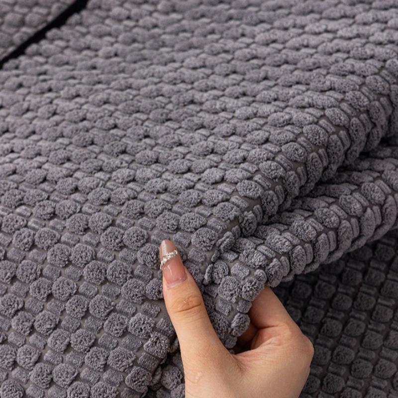 Light Luxury Corduroy Couch Cover One Piece Anti Slip and Anti Cat Scratching Sofa Cushion Backrest Armrest Protect Cover Towel