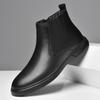 Autumn Winter High-Top Genuine Leather Shoes Classic Men'S Chelsea Boots New Fashion Male Ankle Boots Versatile Business Botas