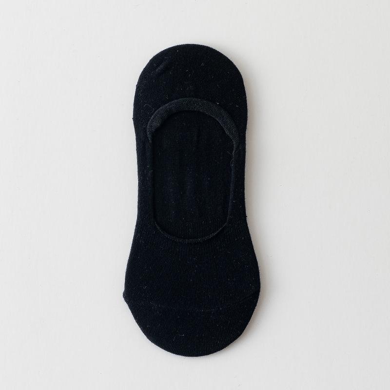 Kadın Nefes Alabilen Pamuk Görünmez Çoraplar - Düz Renk, Ter Emici, Kaymaz, Rahat, İlkbahar ve Yaz için Her Şeye Uygun