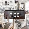 Digital Alarm Clock Big Screen LED Bedside Alarm Clock Mirror Clock Snooze