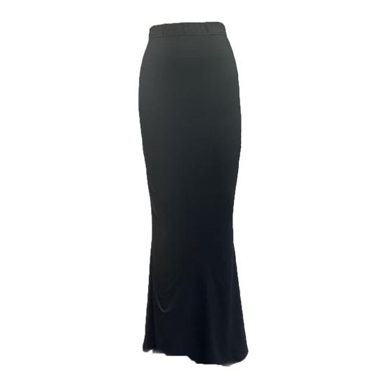 Sukně rybího střihu s vysokým pasem a řasením Dámská sukně Jednobarevný design Zeštíhlující efekt Dlouhá sukně Dojíždění Streetwear