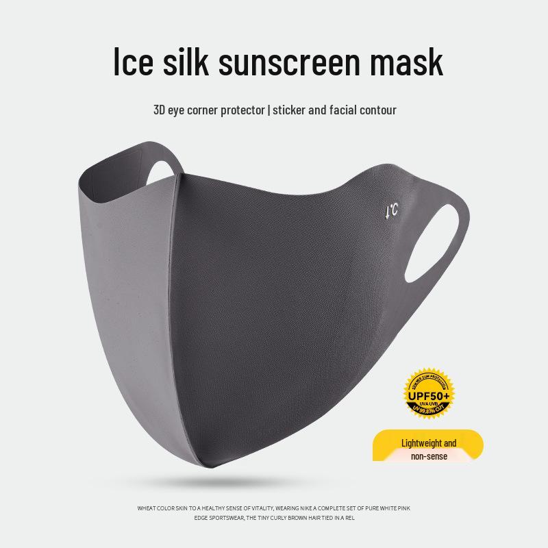 Ono Blush High-End Facekini: Ice Silk UV Protection, Breathable Sunscreen Mask with Eye Corner Shield for Women