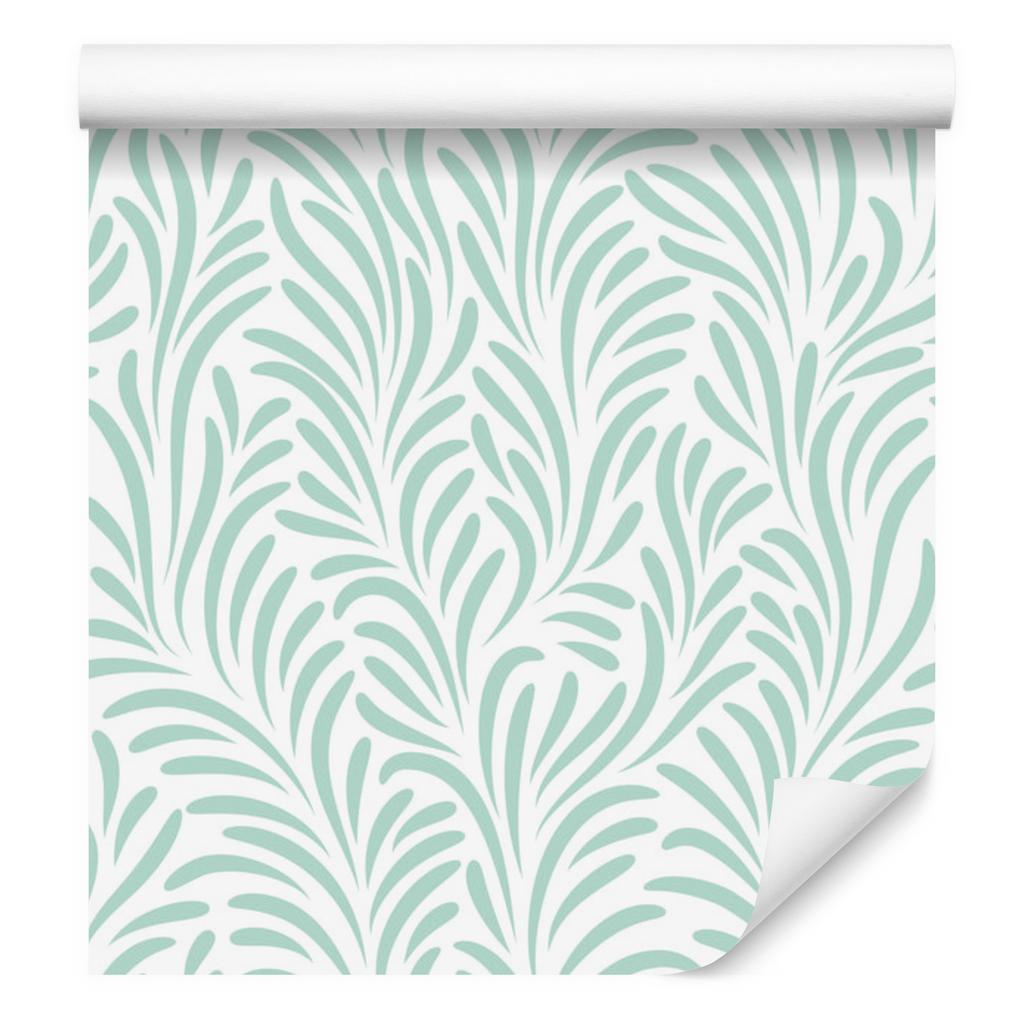 Delicate leaves wallpaper in retro style for living room and bedroom 50x1000